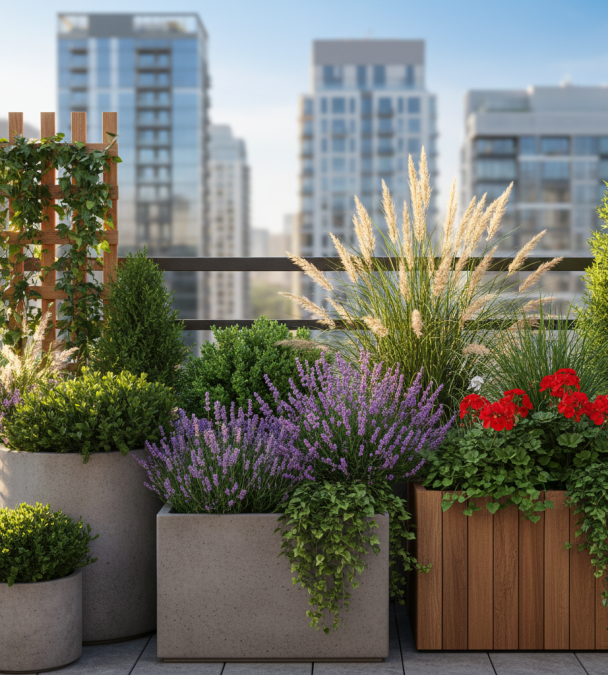 Rośliny na balkon i taras najpiękniejsze gatunki które przetrwają w miejskich warunkach